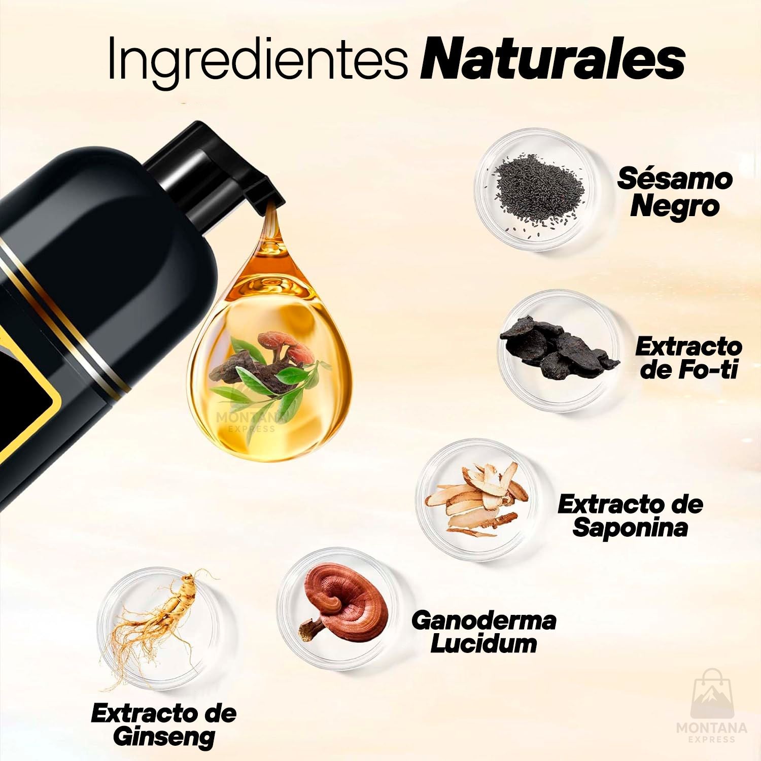 Champú de Tinte Instantáneo 3 en 1 -  Comprá 1 y llevate 2 + Regalo exclusivo