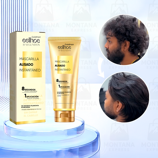 Mascarilla de Alisado Instantáneo con Colágeno Puro y Queratina Pura (Comprá 1 y llevate 2)